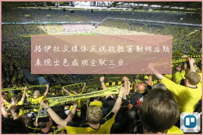 格伊社交媒体庆祝战胜富勒姆后防表现出色成功全取三分